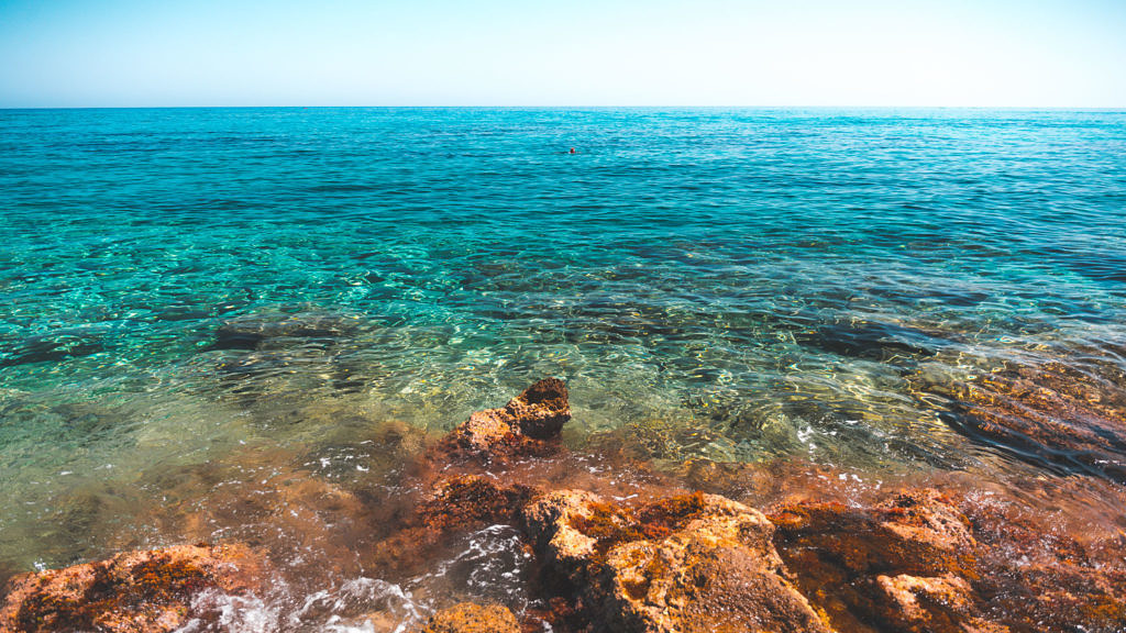 Crete Stalida blue sea