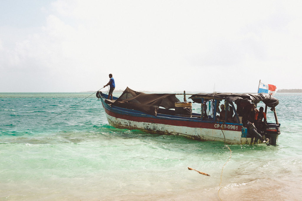 San Blas islands boat