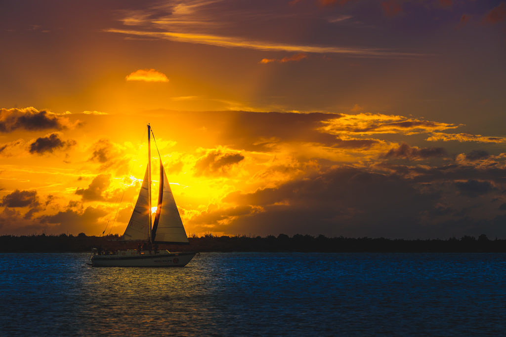 Sunset sailing