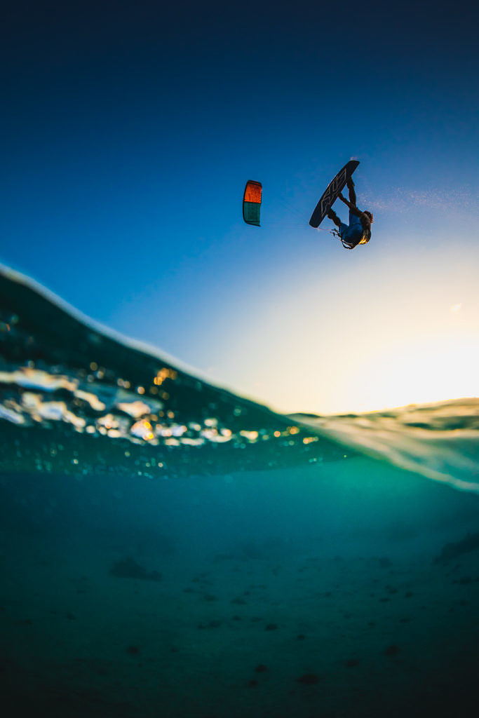 Christiaan Zweers kiting at Atlantis kitebeach