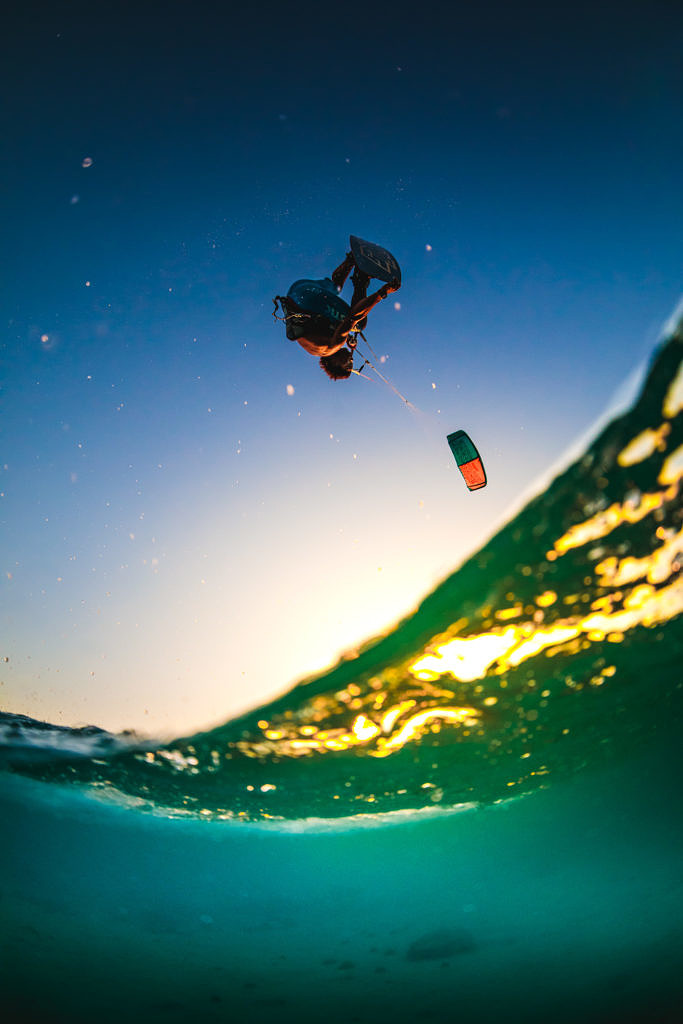 Christiaan Zweers kiting at Atlantis kitebeach