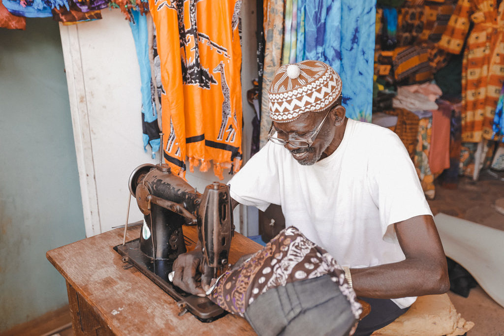 Clothing merchant in Gambia