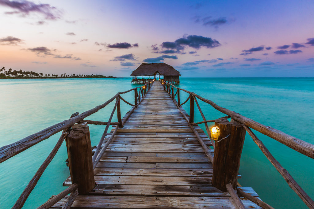 Zanzibar jetty sunset