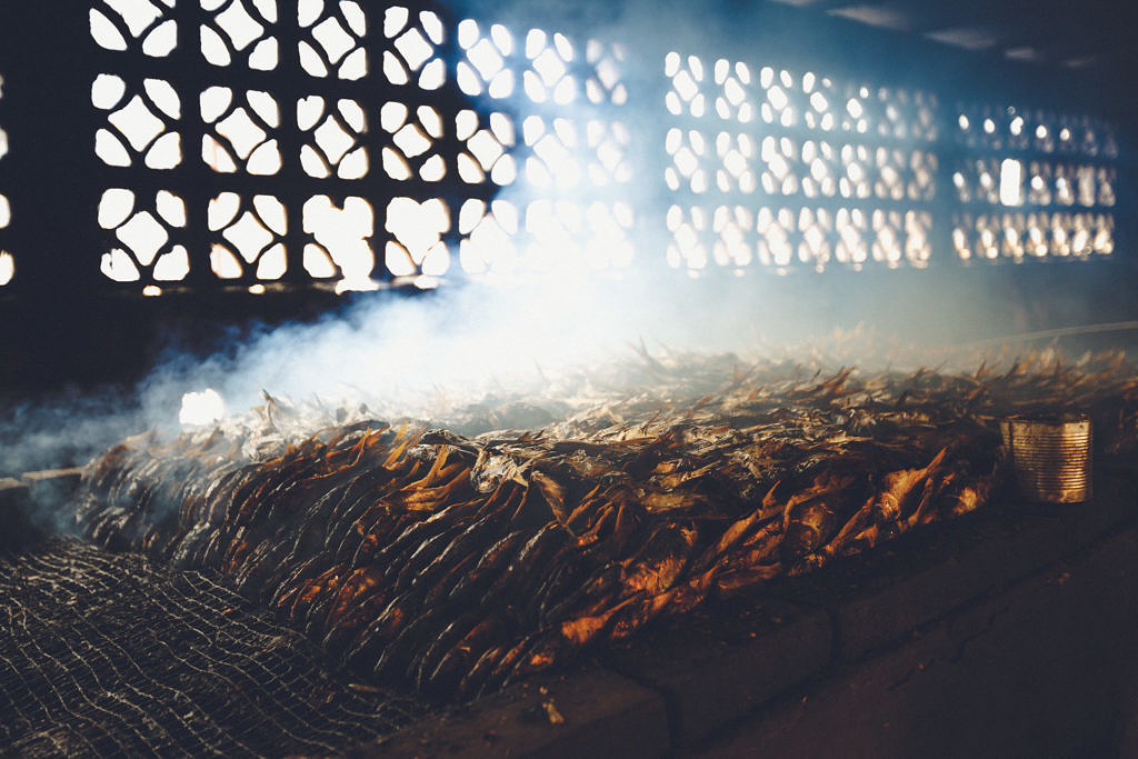 Gambia fishing village