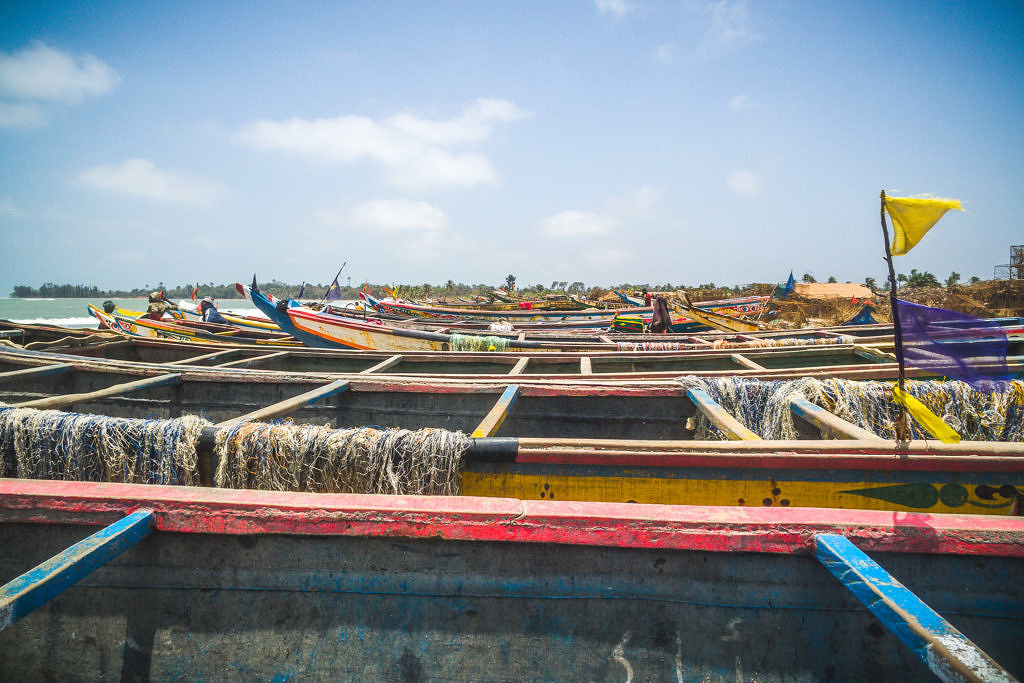 Gambia fishing village