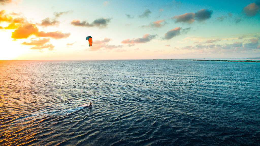 Christiaan Zweers kiting at Atlantis kitebeach