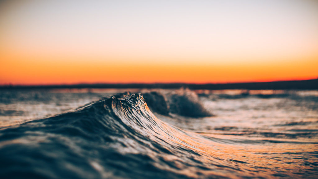 Small waves in Ayamonte, Andalucía