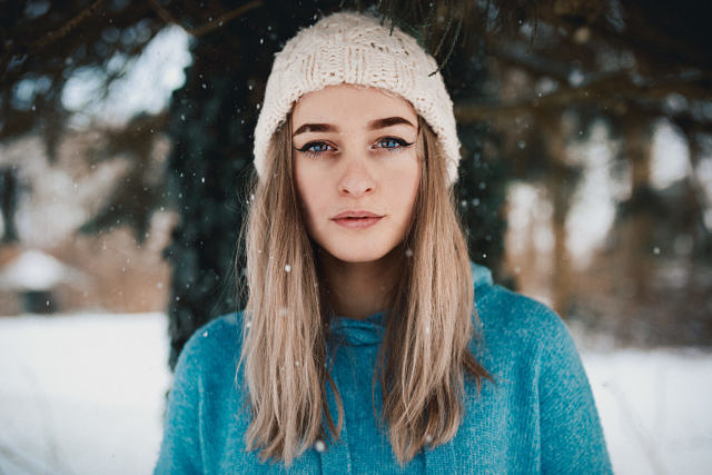 Lisa winter portrait shoot