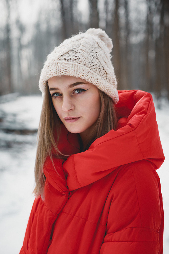 Lisa winter portrait shoot