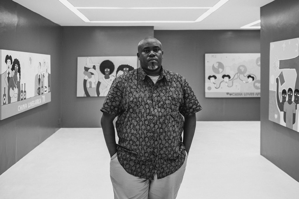 Kenya - Nairobi, the opening of the exposition of the famous Micheal Soi