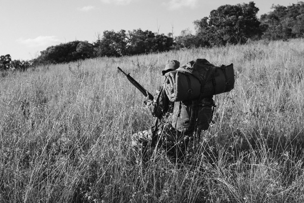 Kenya - Borana, armed rangers going on patrol