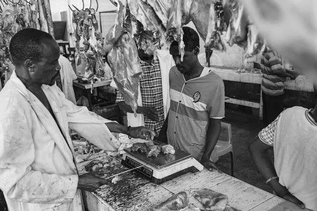Kenya - Mombasa, the meat market
