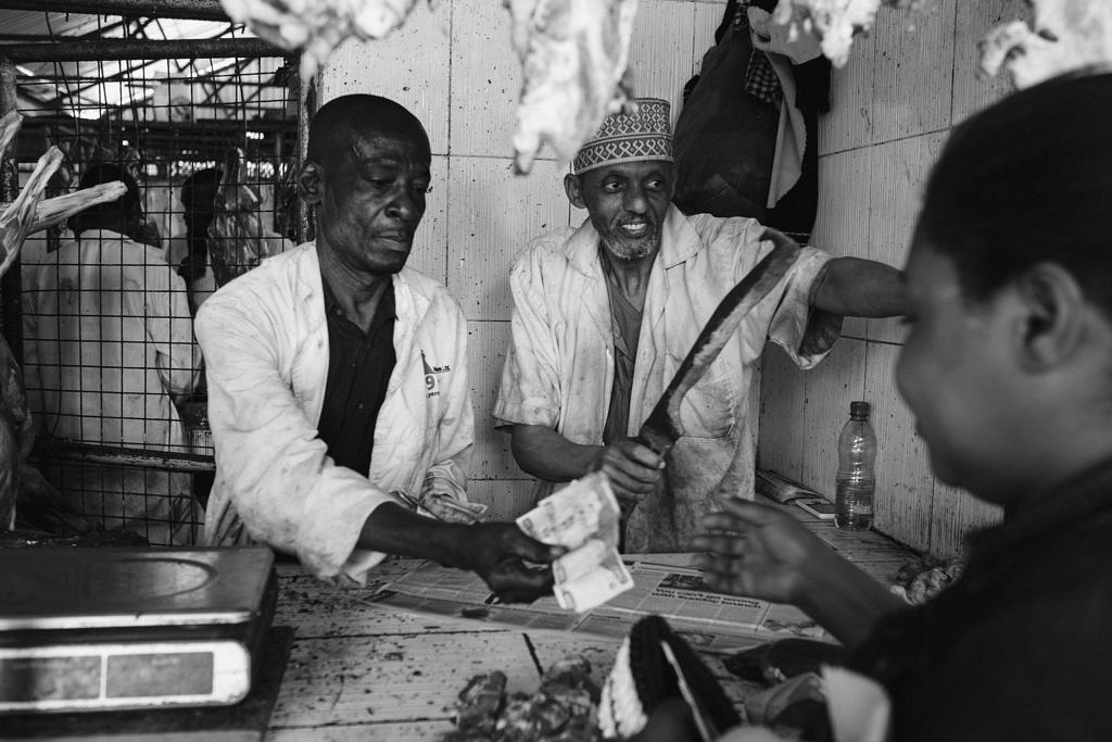 Kenya - Mombasa, the meat market