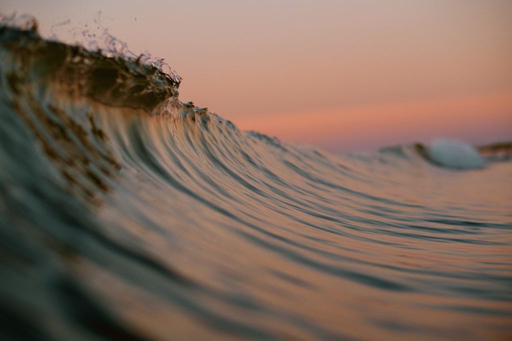 Domburg sunset waves