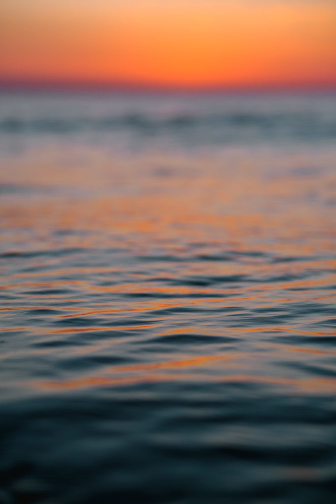 Domburg sunset waves